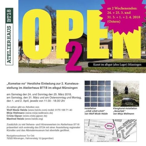 Bild: 2. Kunstausstellung im Atelierhaus BT18