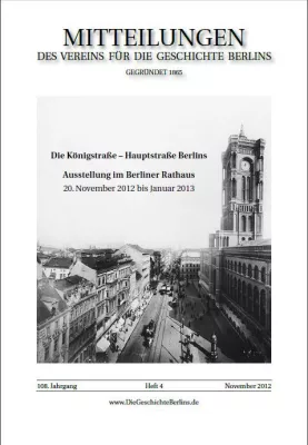 Bild: Geschichtsverein präsentiert drei Geschenke zum Stadtjubiläum 775 Jahre Berlin