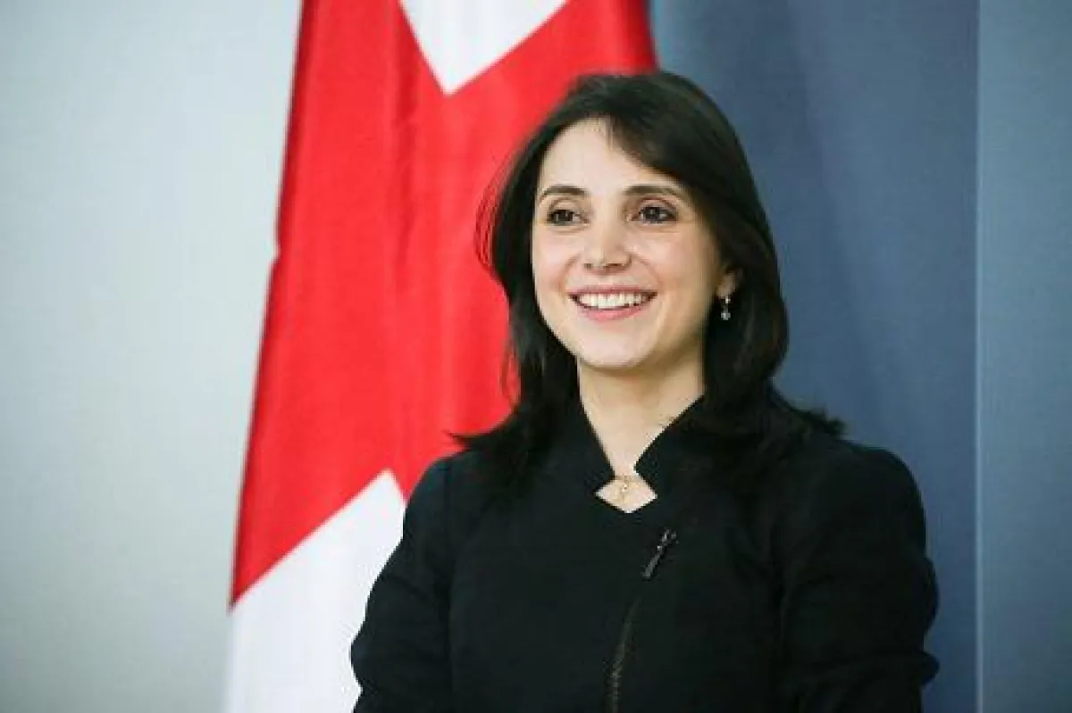 Maia Melikidze bei ihrer Amtseinführung im Juni 2016, Foto: agenda.ge