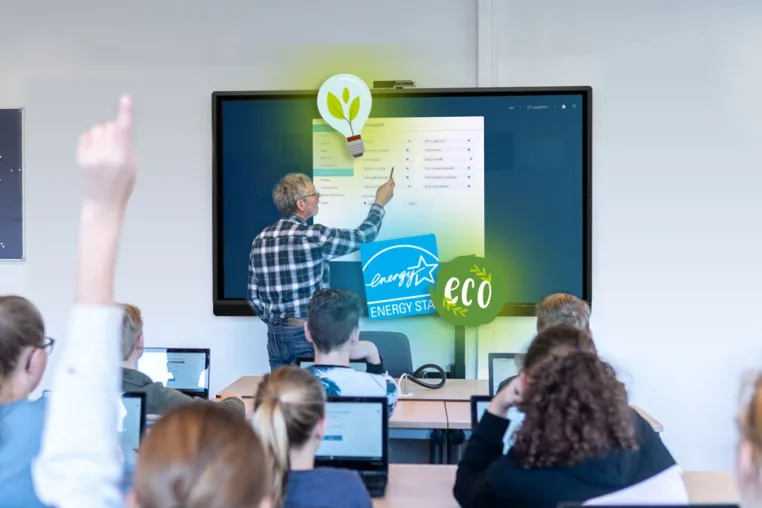 Wie Schulen mühelos Strom sparen: Mit der Digitafel Prowise Touchscreen Ten G2 den Energieverbrauch senken Bild: Wie Schulen mühelos Strom sparen: Mit der Digitafel Prowise Touchscreen Ten G2 den Energieverbrauch senken