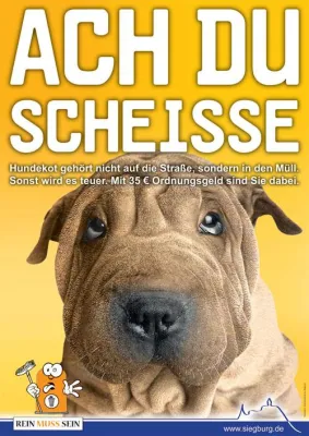 Bild: Dumm spuckt gut - Siegburg wehrt sich gegen Dreckspatzen