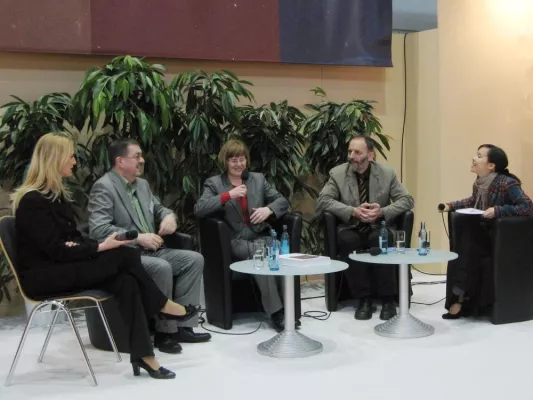 Bild: Die Leipziger Notenspur auf der Buchmesse 2010