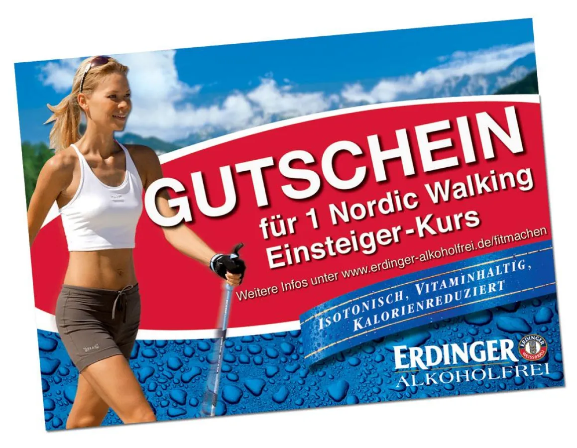 Gutschein aus der Handels-Aktion von ERDINGER Weißbräu