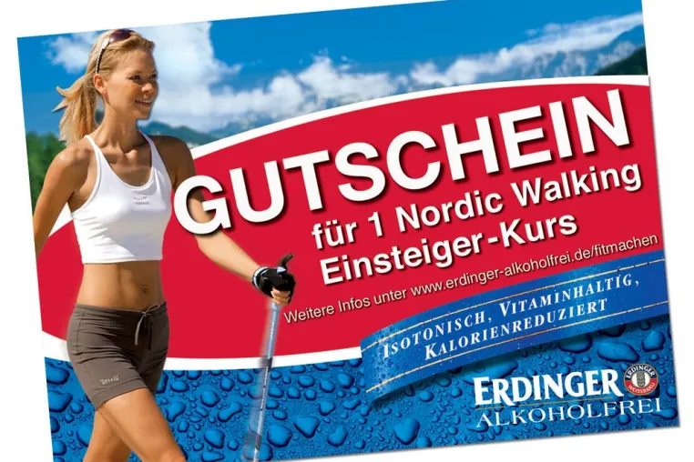 Bild: Nordic Walking mit ERDINGER Alkoholfrei