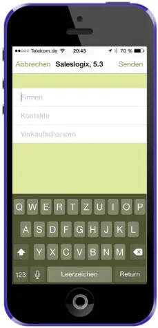Bild: Reischer CRM Consultants integriert Sprache mit dictate on demand mobile in Saleslogix