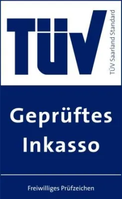 Bild: Der Allgemeine Debitoren- und Inkassodienst erhält der Zertifikat "TÜV-geprüftes Inkasso"