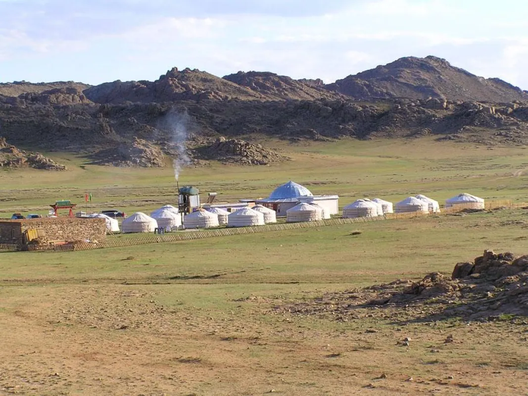 Touristenstation in der Mongoei Aufnahme: E. Maring