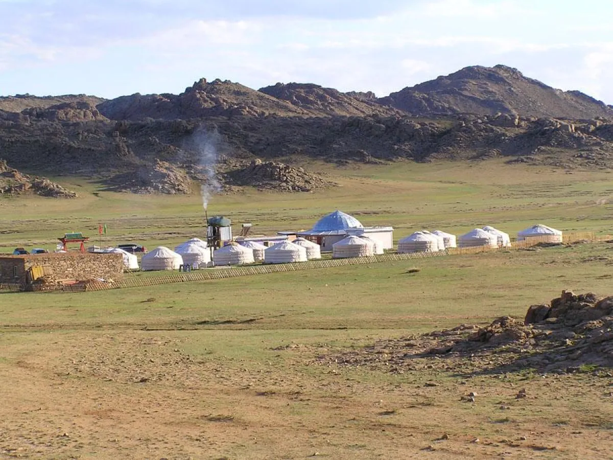 Touristenstation in der Mongoei         Aufnahme: E. Maring