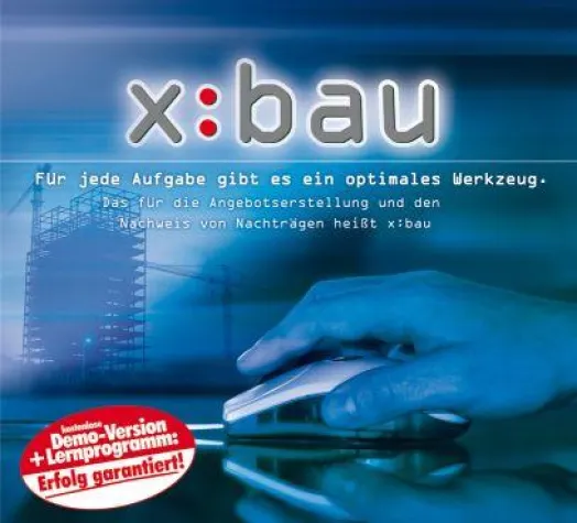 Jetzt Demo-CD von Kalkulationsprogramm x:bau Bild: Jetzt Demo-CD von Kalkulationsprogramm x:bau