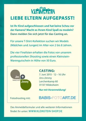 Bild: KLEINSTEIN sucht Kindermodels