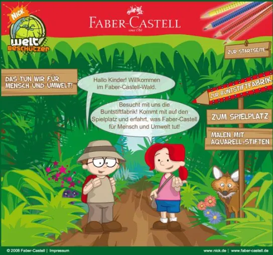ricochet setzt den Kinderbereich Umwelt und Bunstiftproduktion von Faber-Castell um Bild: ricochet setzt den Kinderbereich Umwelt und Bunstiftproduktion von Faber-Castell um