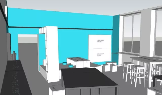 Wie ein Apfelbaumregal entsteht: Mit Bohrer, Leim und Farbeimer gestalten Schüler ihr Klassenzimmer in Berlin Bild: Wie ein Apfelbaumregal entsteht: Mit Bohrer, Leim und Farbeimer gestalten Schüler ihr Klassenzimmer in Berlin