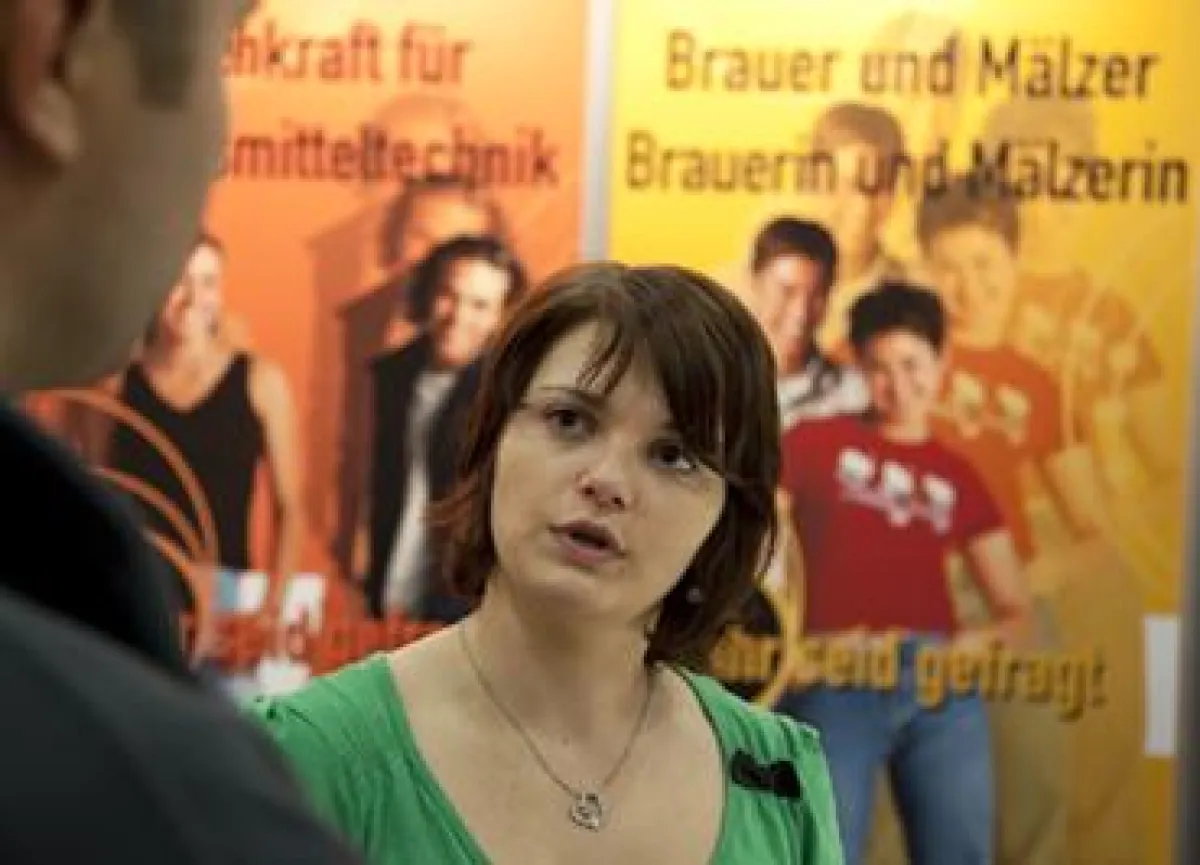 Derzeit absolviert Miriam Seddig aus Brandenburg eine Ausbildung zur Brauerin und Mälzerin bei der Iserlohner Brauerei.