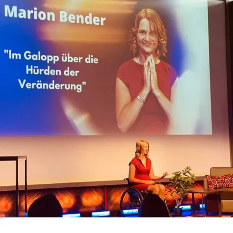Neu-Positionierung: Keynote Speakerin Marion Bender firmiert nun als Expertin für Veränderungs-Bewältigung Bild: Neu-Positionierung: Keynote Speakerin Marion Bender firmiert nun als Expertin für Veränderungs-Bewältigung