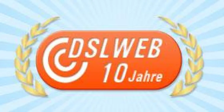 Bild: 10 Jahre Verbraucherportal DSLWEB: Gefeiert wird bei Vodafone DSL mit exklusivem DSLWEB-Vorteil