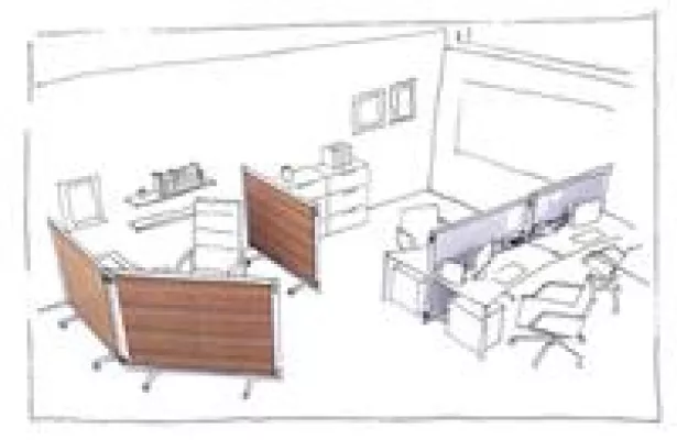 Bild: Ambiente vom Feinsten mit der Stellwand Lindner Logic 690