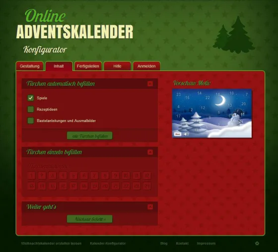 Bild: Online Adventskalender Konfigurator – Jetzt mit noch mehr Möglichkeiten