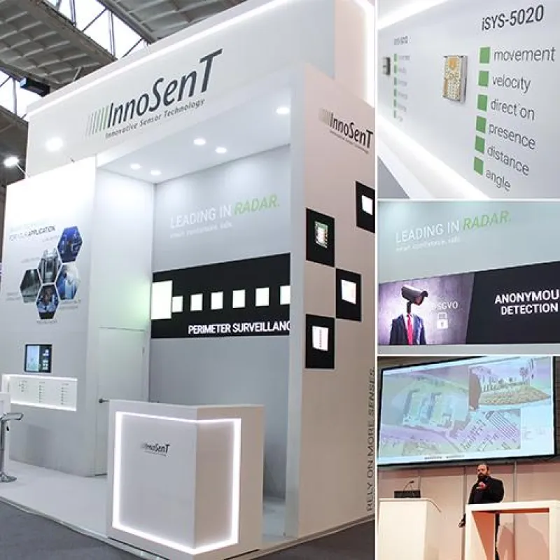 InnoSenT begeisterte Fachbesucher auf der Security für innovative Radartechnik. (©InnoSenT GmbH)