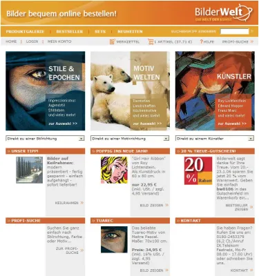 Bild: Bilderwelt.de macht Lust auf Bilder - mit frischen Motiven und bequemer Online-Einrahmung