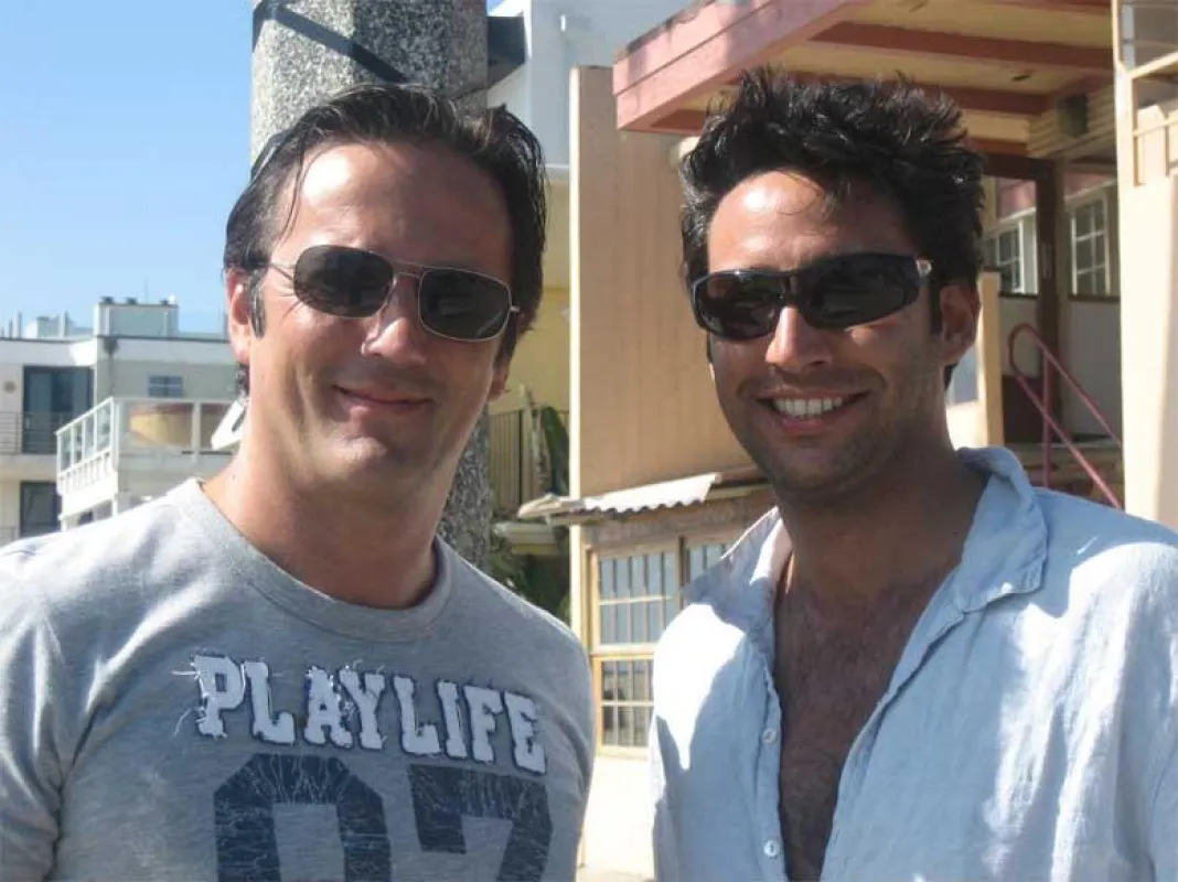 Peter Ladkani (Director) und Darius Rafat (Head of Music NEUE WESTPARK STUDIOS) in L.A: