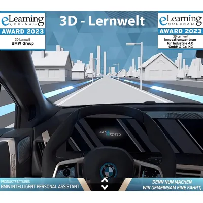 Bild: 3D-Lernwelt von i40 und BMW gewinnt eLearning Award 2023