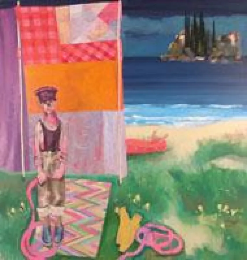 Roland Schauls I Kinder mitgenommen I 2005 I Acryl und Kohle auf Leinwand I 210 x 200cm