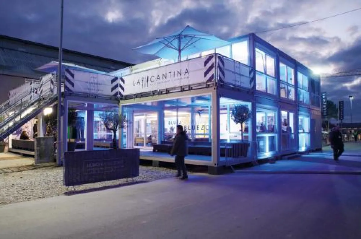 ELA Ausstellungslösung auf der internationalen Textilmesse in München.