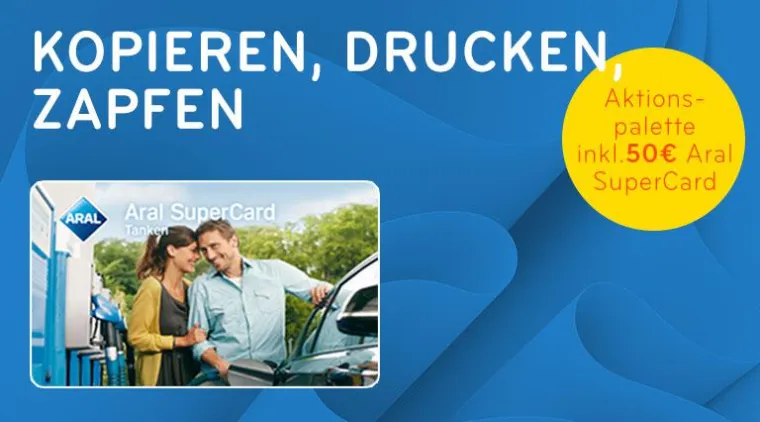 Bild: Jahresendspurt bei Kopierpapier.de mit gratis Aral SuperCard