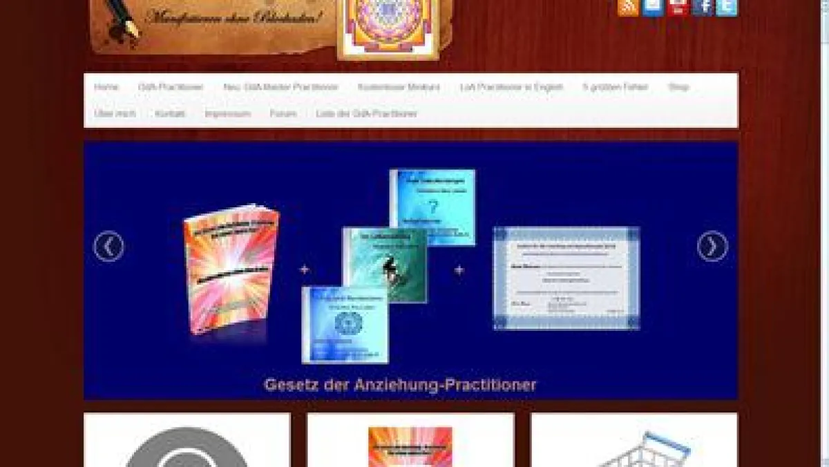 Neugestaltete Webseite mit Forum, Blog und Minikurs