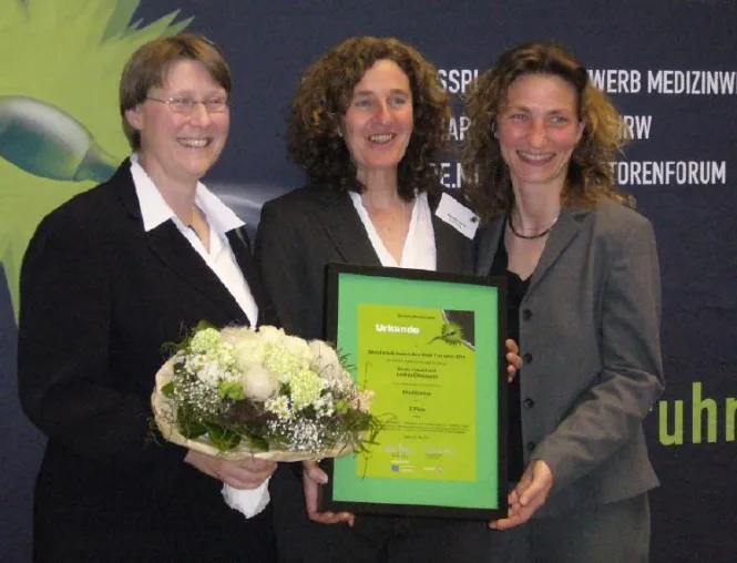 Unternehmerin Beate Pracht gewinnt mit Lamas Bronze bei Medizinwirtschaftswettbewerb Bild: Unternehmerin Beate Pracht gewinnt mit Lamas Bronze bei Medizinwirtschaftswettbewerb