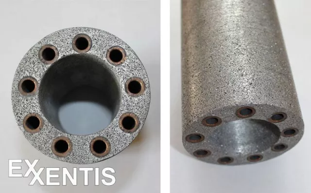 Bild: Wärmetauscher aus porösem Aluminium.