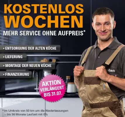 Bild: Die Serviceoffensive bei Dassbach Küchen geht in die Verlängerung. Weiterhin mehr Service ohne Aufpreis.
