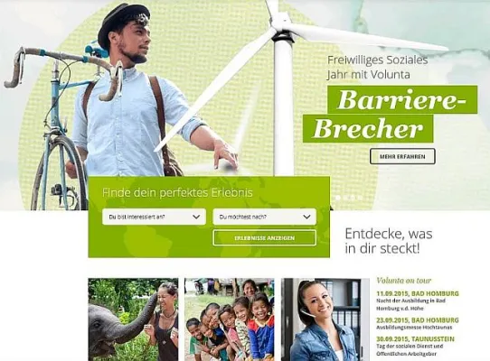 Bild: Übersichtlicher und cooler: die neue Webseite der DRK Volunta ist online