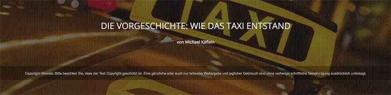Bild: Deutsche und Heidelberger Taxigeschichte in aller Ausführlichkeit.
