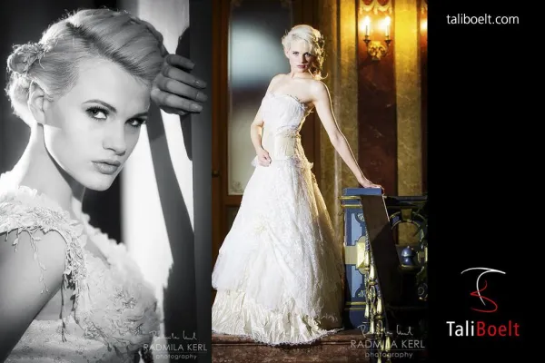 Bild: Fotografin Radmila Kerl inszeniert luxeriöse Couture aus der TaliBoelt® 2013 Kollektion