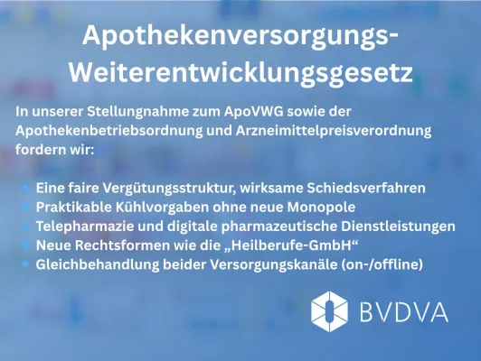 Bild: BVDVA fordert Weiterentwicklung der Apothekenversorgung