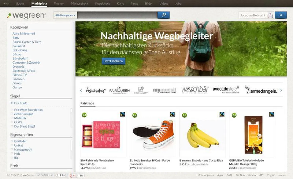 WeGreen Marktplatz