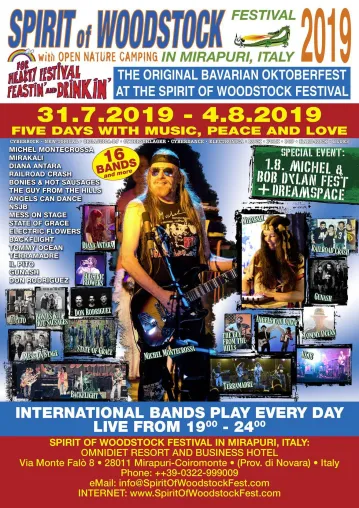 Bild: Spirit of Woodstock Festival 2019: begeisternde Live-Konzerte auf dem Top-Event der Free Music Revolution