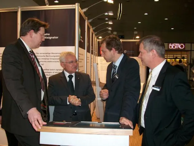 Bild: Mobile Datensicherheit stand im Fokus des Messe-Interesses