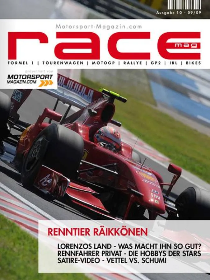 Renntier Räikkönen im RACEmag