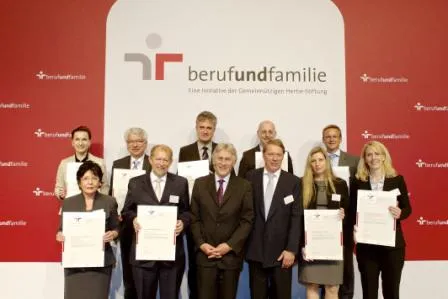Bild: Sandvik Coromant mit dem Zertifikat zum audit berufundfamilie ausgezeichnet
