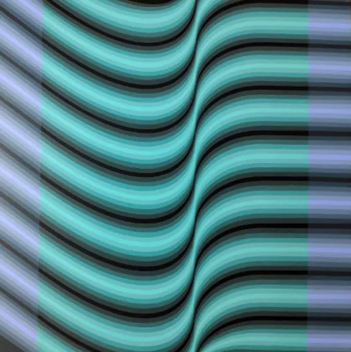 Bild: Zeitgenössische optische Kunst – Cristina Ghetti in der Galerie 100 Kubik