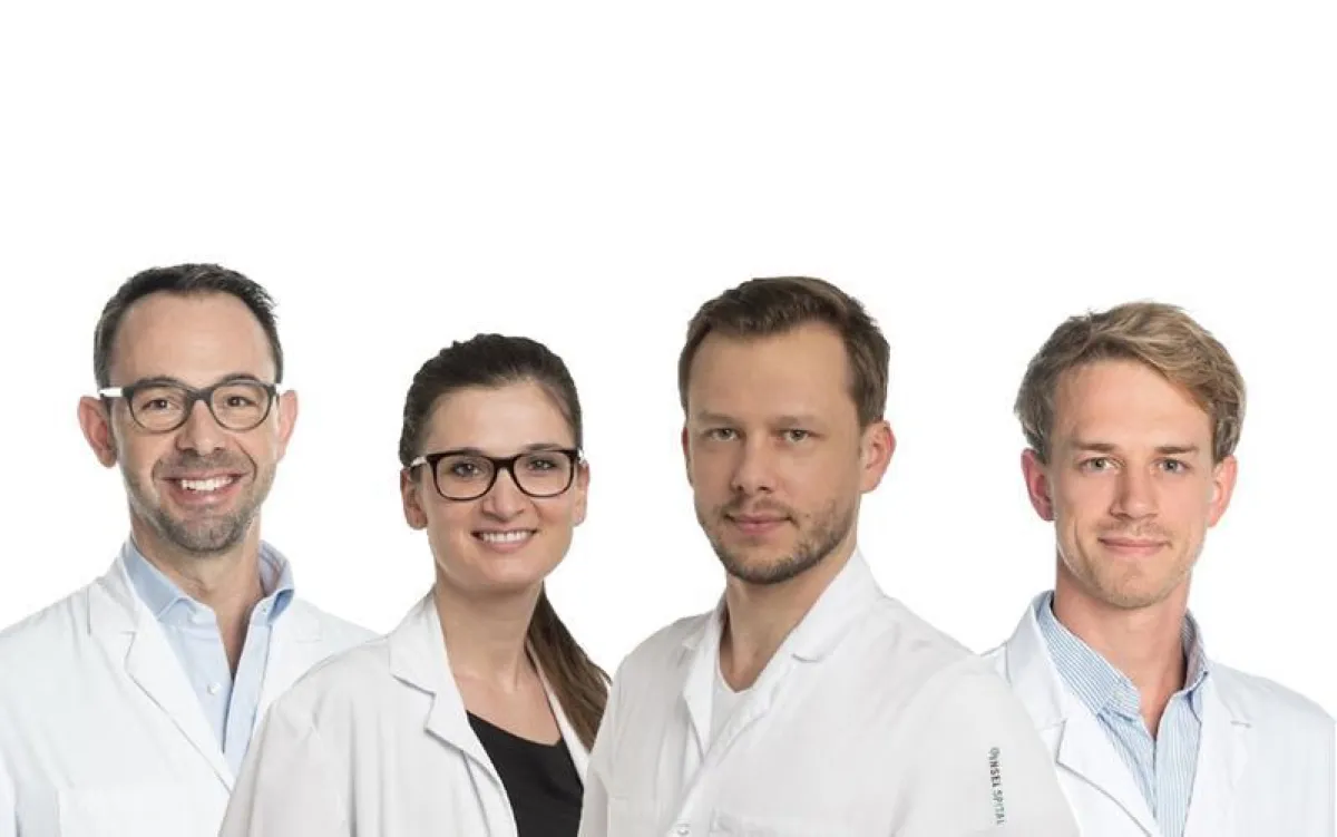 HORAO team: Prof. Dr. med. Philippe Schucht, Dr. med. Irena Zubak, Dr. med. Michael Murek, Dr. med. Johannes Goldberg (l to r). ()