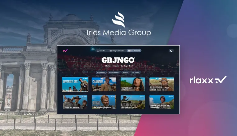 Bild: rlaxx TV erweitert Kanal-Portfolio mit der Trias Media Group