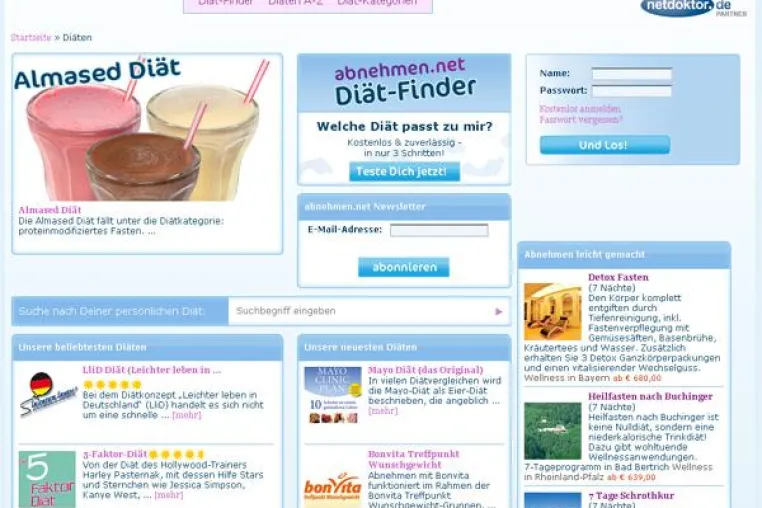 Bild: Über 220 Diäten im Vergleich