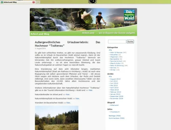 Bild: Urlaub im Bayerischen Wald: Die besten Tipps gibt´s im ArberLand-Blog
