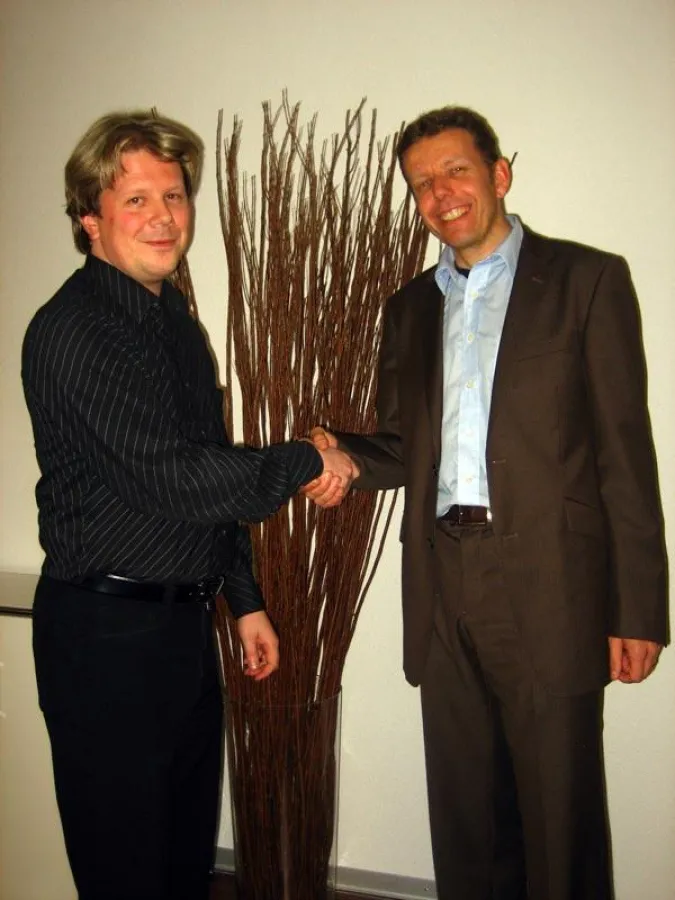 Daniel Grana, Co-Geschäftsführer Teamwork Schweiz AG und Thomas Bernhard, Geschäftsführer IT-Logix AG (v.l.)