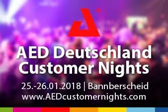 AED group lädt ein zur AED Customer Nights Deutschland Bild: AED group lädt ein zur AED Customer Nights Deutschland