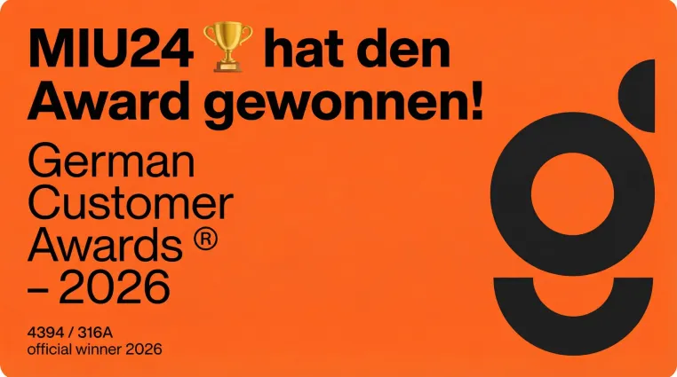 Bild: German Customer Awards 2026: MiU24 BusinessBaumarkt zählt zu Deutschlands besten im Kundenservice