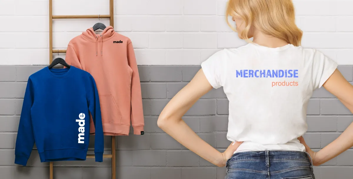 Bestickte Textilien im Corporate Design kommunizieren die Markenidentität einheitlich nach außen